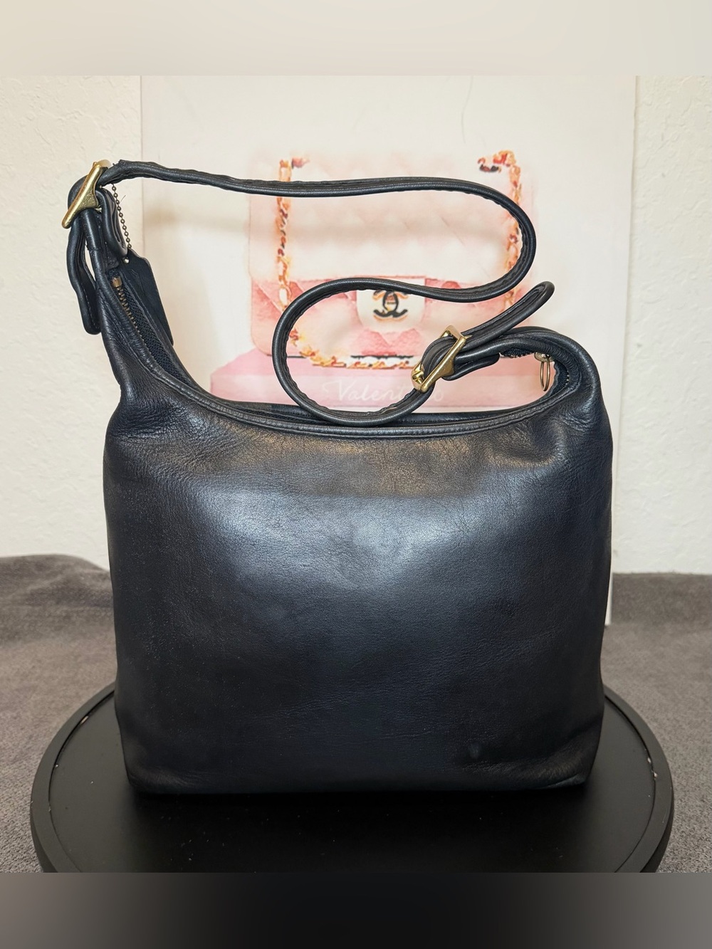 Vintage Coach Black Legacy Hobo Bag No. K0D-9058 “2000” made in USA - Picture 3 of 11